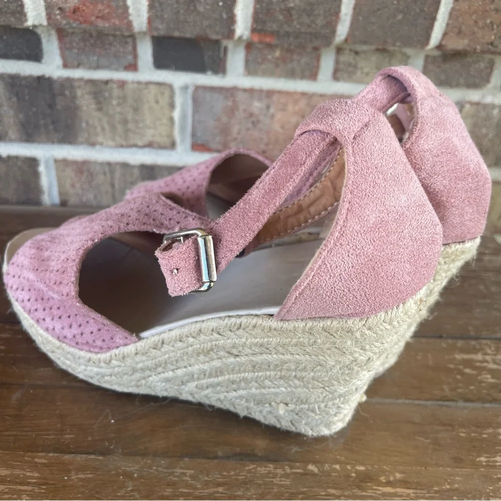 Pink Platform Wedges no brand‎ Size 9 1/2 or 10 says size 40 sb4